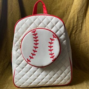 Betsey Johnson Baseball themed Backback